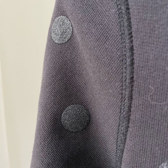 Kate Spade Steal The Spotlight Black Glitter Dot Bow Sweatshirt $178 S - Picture 6 of 8